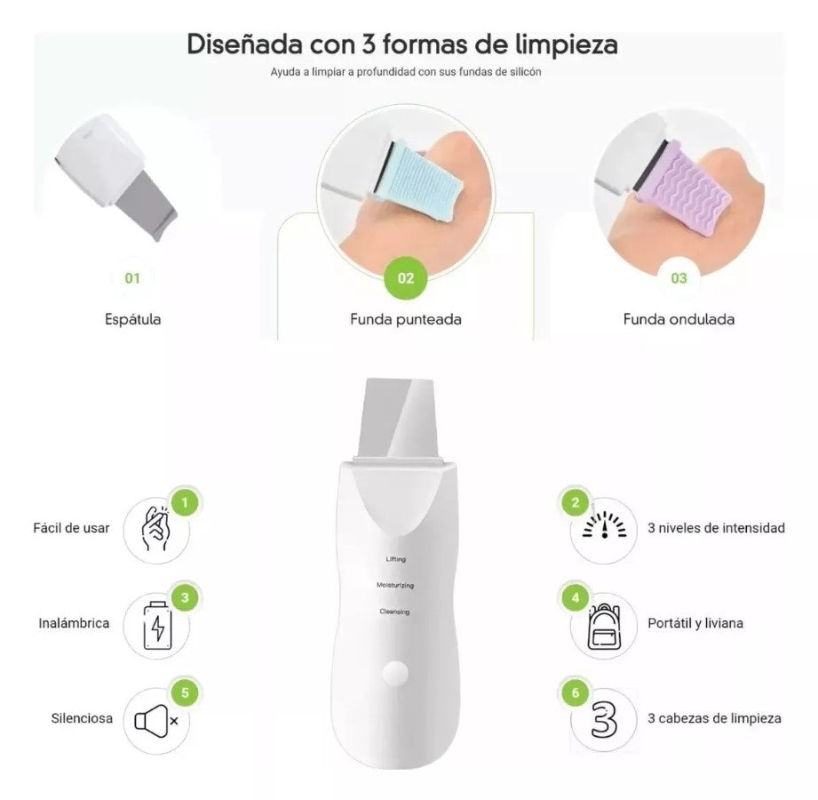 NUEVA PALETA ULTRASÓNICA FACIAL MUYE